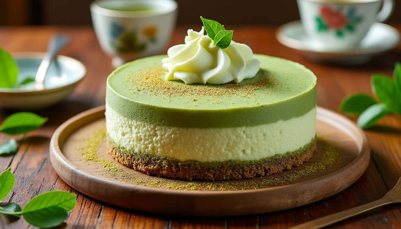 découvrez comment adopter le matcha dans vos recettes de cheesecake et réveillez le chef qui sommeille en vous. une fusion parfaite de saveurs et de couleurs pour des desserts uniques et délicieux.