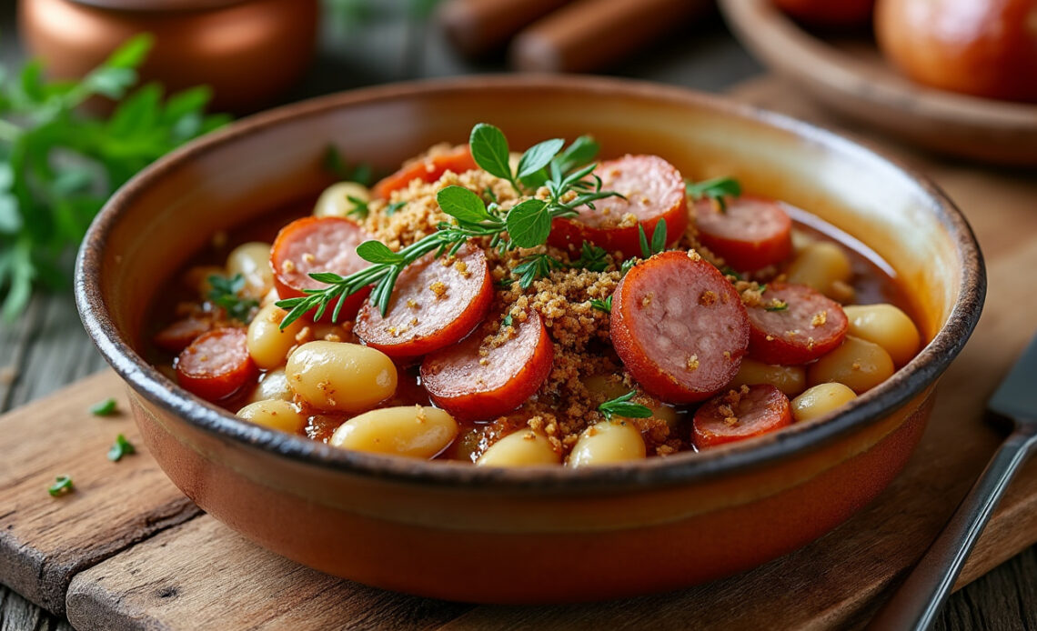 découvrez la recette authentique du cassoulet traditionnel avec marmiton. appréciez la simplicité et la richesse des saveurs dans ce plat emblématique de la cuisine française. suivez nos étapes faciles pour réaliser un cassoulet qui ravira vos convives.