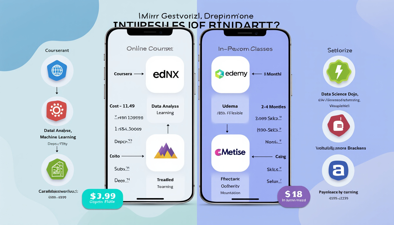 découvrez notre comparatif des meilleures formations de data analyst disponibles en seulement 3 mois, que ce soit en ligne ou en présentiel. comparez les programmes, les tarifs et les avis pour choisir la formation qui vous convient le mieux et propulsez votre carrière dans le monde de l'analyse de données.