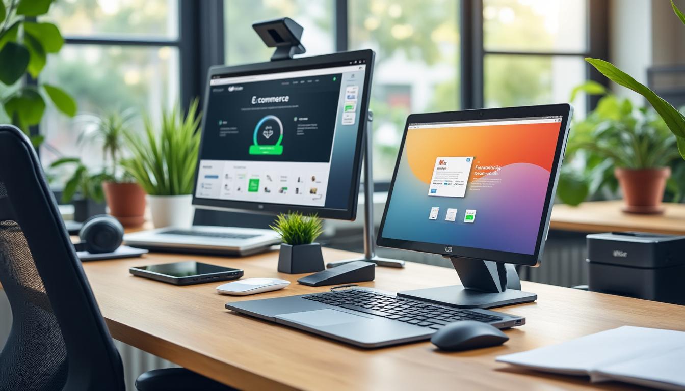 découvrez notre sélection des 7 meilleurs logiciels e-commerce gratuits et complets pour vous aider à lancer votre boutique en ligne. optimisez votre projet avec des outils performants qui vous permettent de gérer facilement vos ventes, votre inventaire et vos clients.