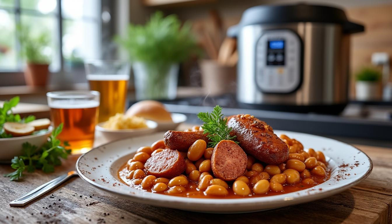 découvrez comment préparer un cassoulet express au cookeo, alliant rapidité et saveurs irrésistibles. idéal pour gagner du temps en cuisine tout en régalant vos proches. des astuces et étapes simples pour un plat savoureux en un rien de temps !