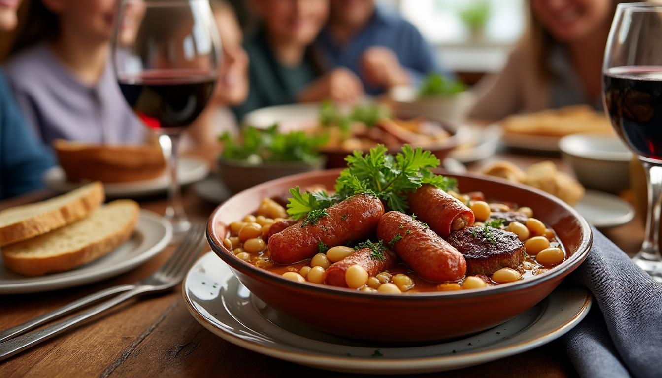 découvrez la délicieuse recette de cassoulet de pierre perret, idéale pour un repas convivial en famille ou entre amis. savourez chaque bouchée de ce plat traditionnel et réconfortant qui réchauffe le cœur et ravit les papilles.