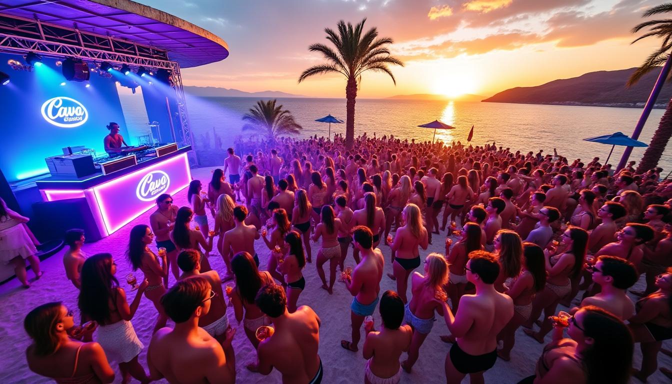 découvrez l’ambiance envoûtante du cavo paradiso à mykonos, un lieu mythique en grèce où la musique électronique rencontre des panoramas à couper le souffle. un véritable paradis pour les amateurs de fêtes et de dj internationaux au bord de la mer égée.