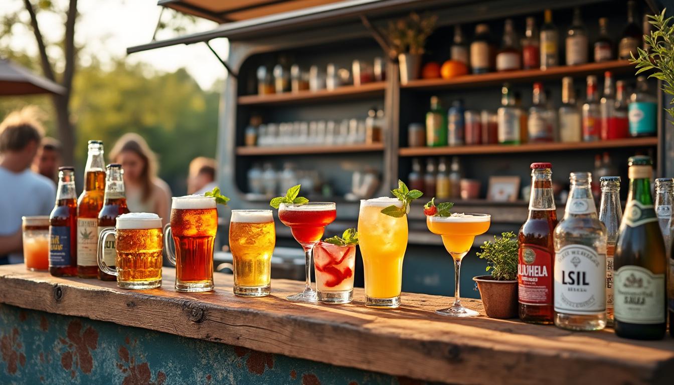 découvrez les meilleures boissons à proposer avec un food truck pour régaler vos invités et rendre votre événement inoubliable.