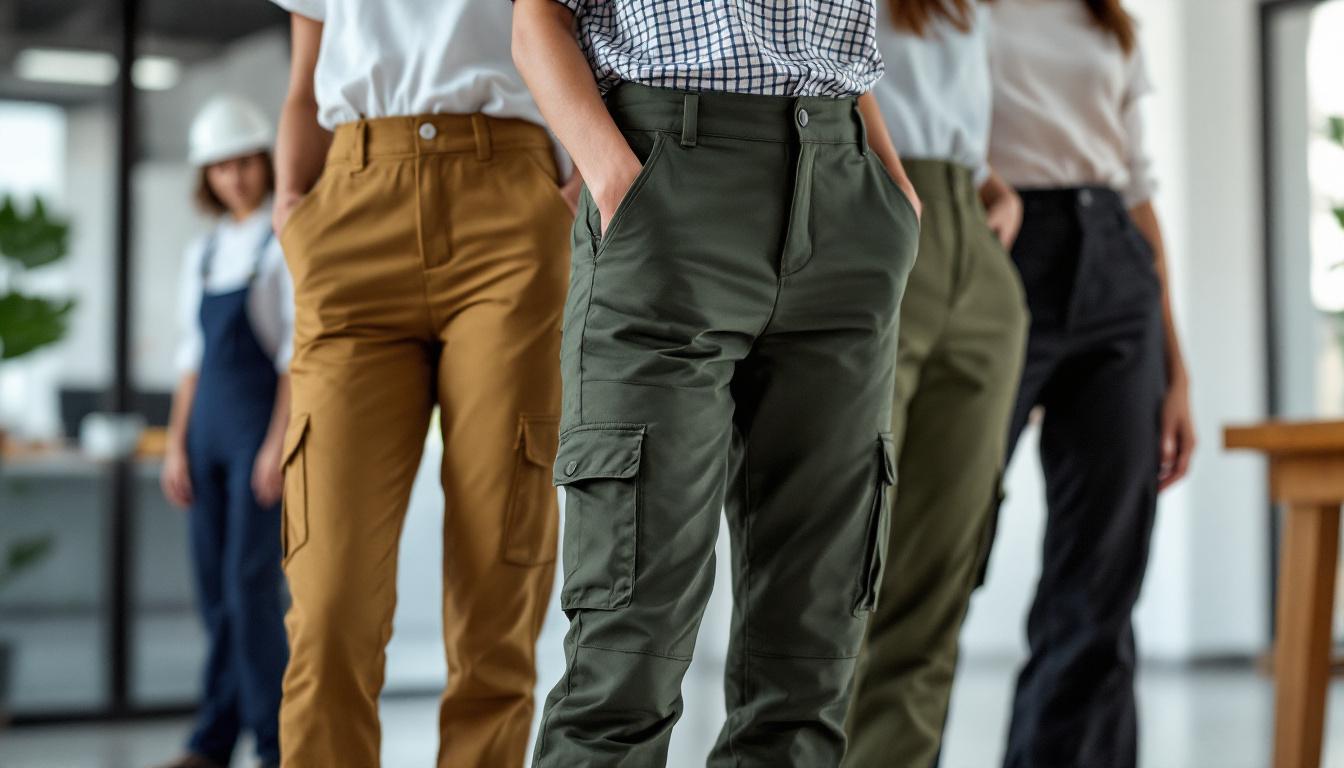 découvrez notre collection de pantalons de travail pour femme alliant style et confort, adaptés à toutes les professions pour un look professionnel et moderne.