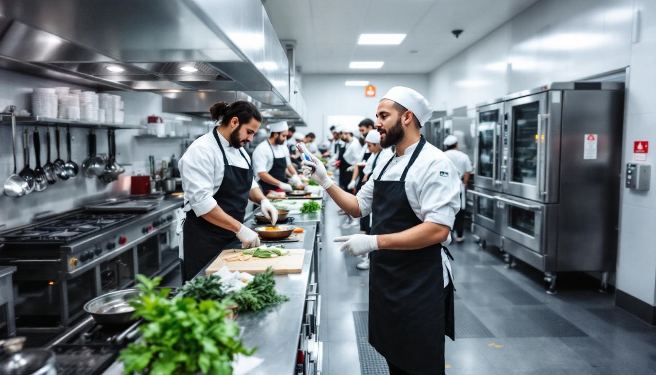 optimisez votre performance et votre sécurité en cuisine grâce à nos chaussures de sécurité spécialement conçues pour les vêtements de travail professionnels.