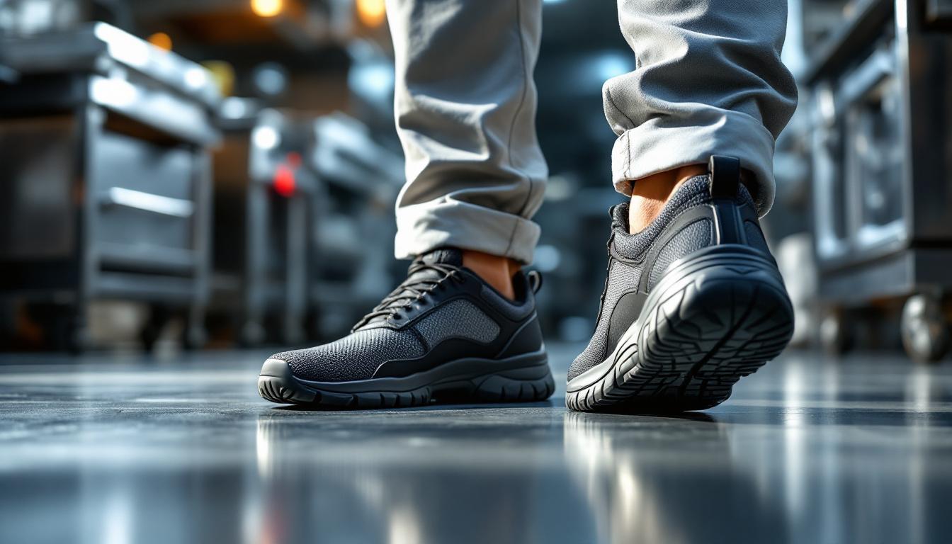 découvrez nos chaussures de sécurité de cuisine conçues pour améliorer votre performance et assurer votre confort et protection au travail.