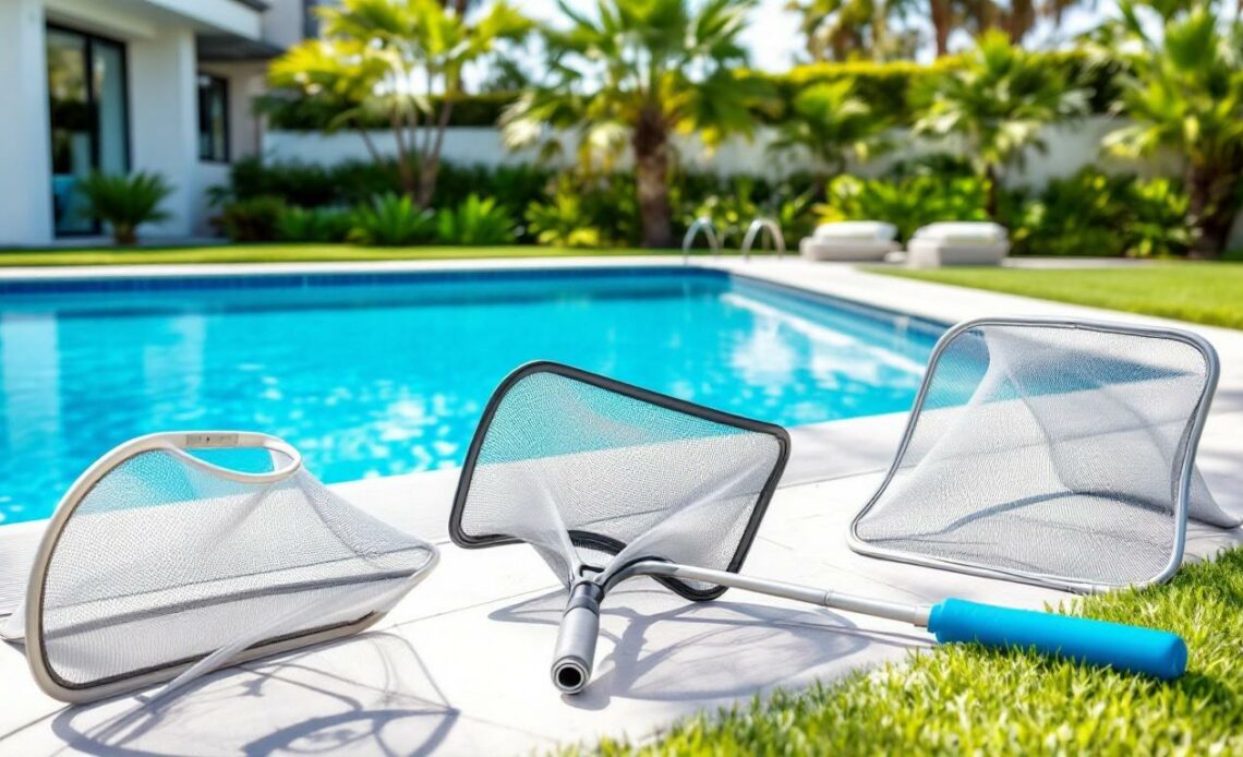 découvrez notre guide d'achat complet des meilleurs filets de piscine pour skimmer, pour garder votre piscine propre et éviter les débris efficacement.