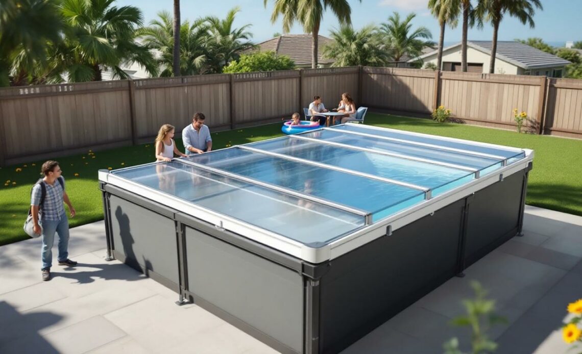 assurez la sécurité de vos enfants avec une couverture rigide pour piscine, une protection fiable et facile à utiliser pour éviter les accidents.