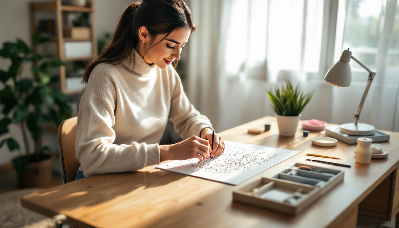 découvrez la broderie diamant, un loisir créatif alliant détente et réalisation de pièces maîtresses uniques pour décorer votre intérieur avec éclat.