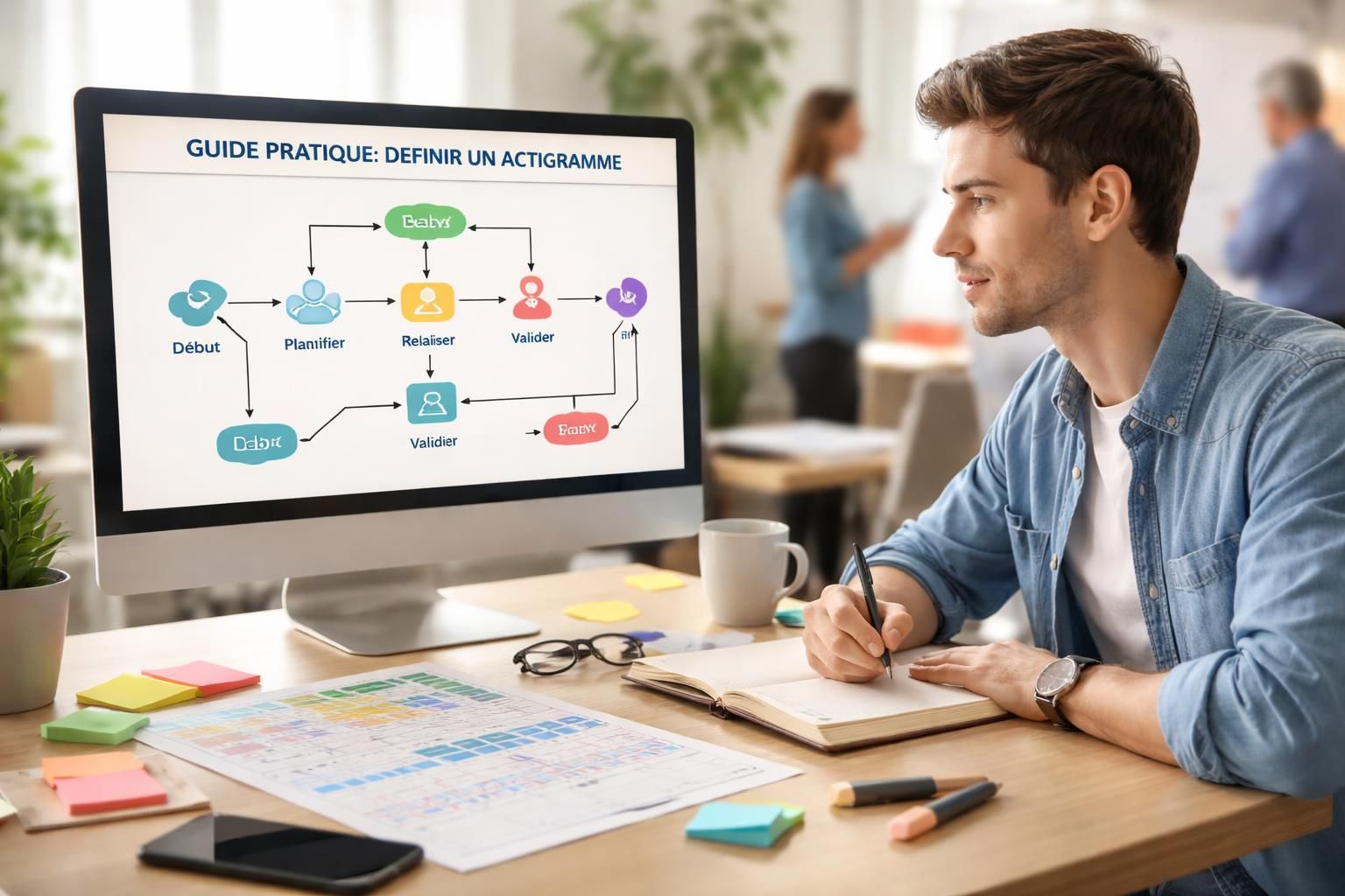 découvrez la définition d'actigramme avec notre guide pratique spécialement conçu pour les débutants en gestion de projet. apprenez à visualiser et analyser les activités pour optimiser vos projets efficacement.