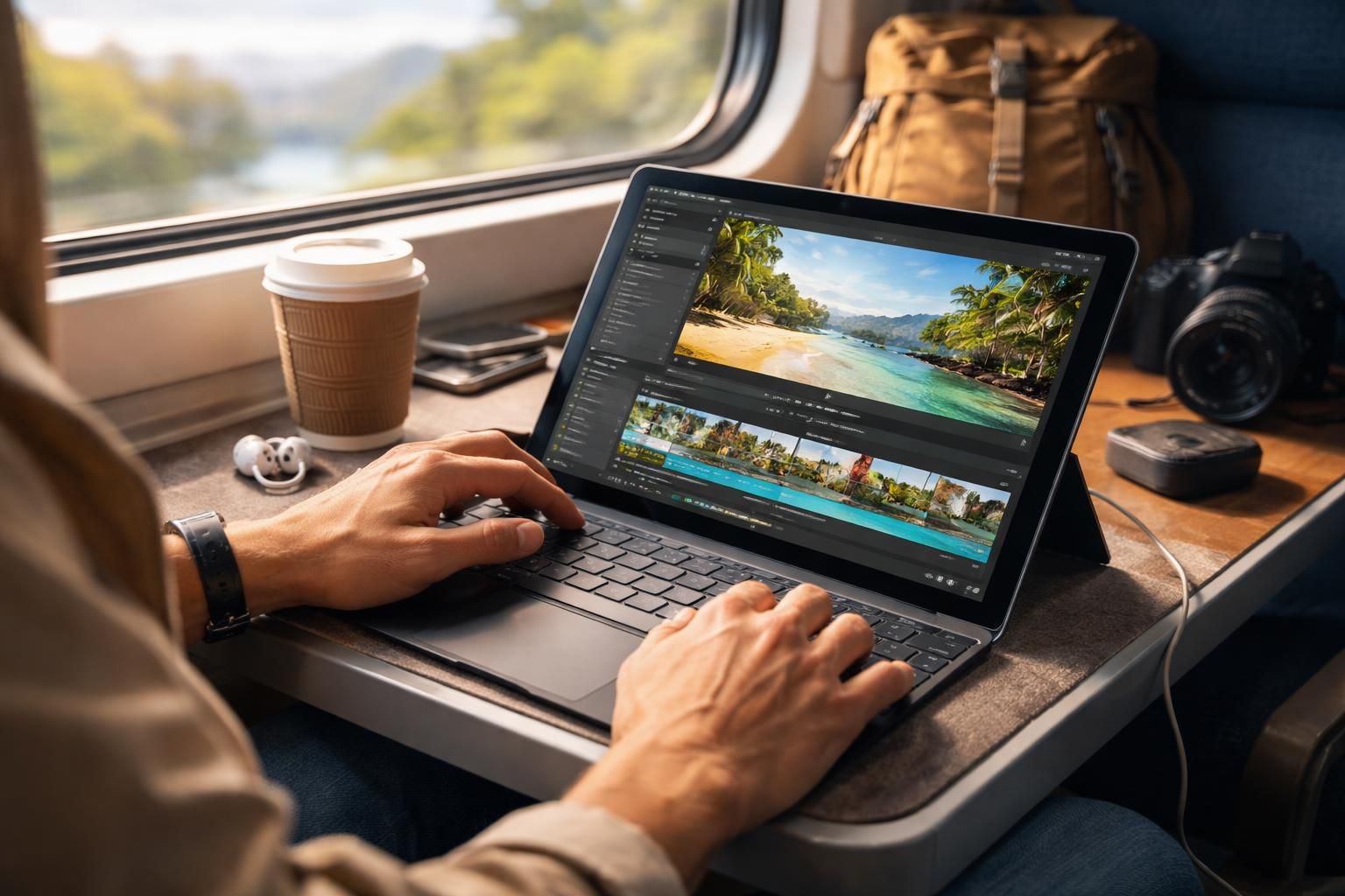 apprenez à monter vos vidéos de voyage en toute mobilité grâce à une tablette windows, pour créer facilement des souvenirs dynamiques où que vous soyez.