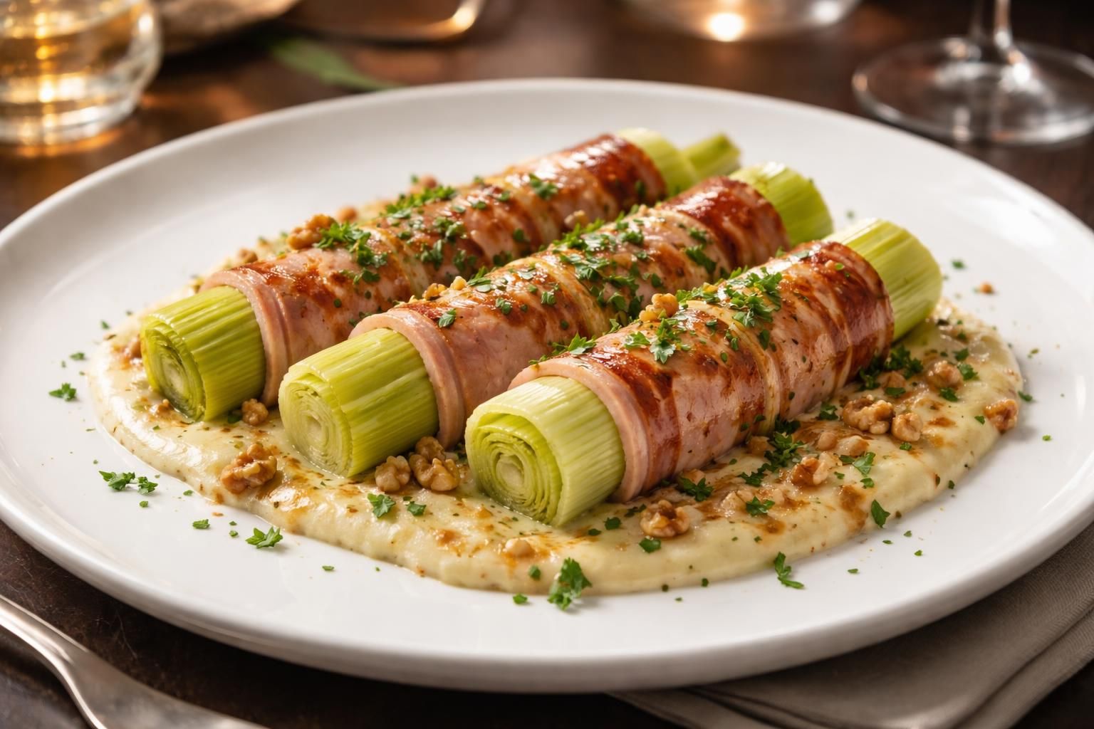découvrez comment préparer des poireaux au jambon revisités, une recette savoureuse et originale pour un dîner inoubliable en famille ou entre amis.