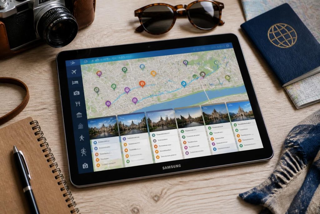 découvrez un itinéraire de city-trip jour par jour, spécialement conçu pour optimiser vos vacances avec une tablette samsung. suivez facilement vos étapes et profitez pleinement de chaque destination.