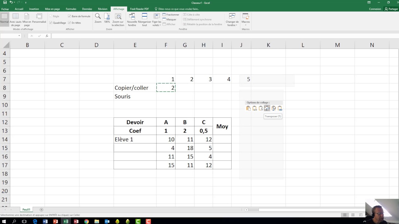 comment copier une formule en excel